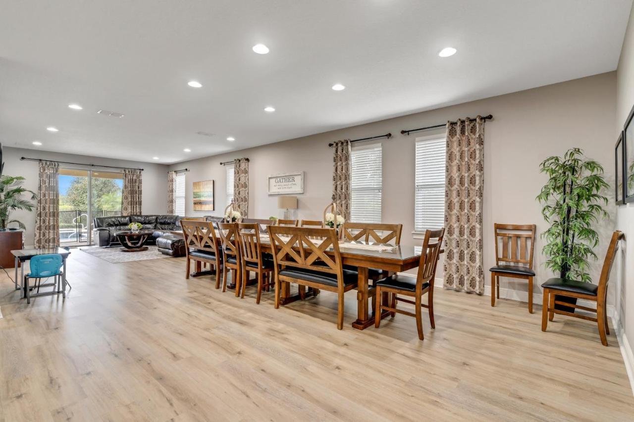 Huge 10 Bdr Family House With Arcades And Free Pool Heat Near Disney Orlando Dış mekan fotoğraf