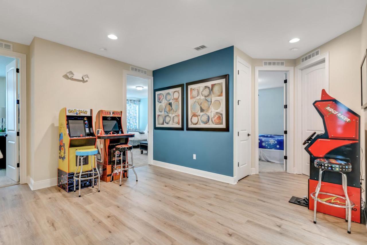 Huge 10 Bdr Family House With Arcades And Free Pool Heat Near Disney Orlando Dış mekan fotoğraf
